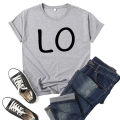 Combination Lo Ve Letter Print Couple T Shirt Short Sleeve O Neck Loose King Queen Tshirt Fashion Lovers Tee Shirt Tops Clothes. 