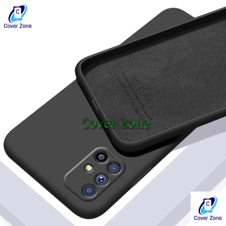 Samsung Galaxy A71 Liquid Silicone Shockproof Cover Heavy Strong Gel Rubber Back Case - Durable and Reliable - Camera