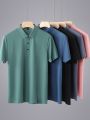 Summer Men Polo Shirts 2022 New Classic Short Sleeve Tee Breathable Cooling Quick Dry Nylon Polos Men Golf T-shirt Plus Size 8XL. 