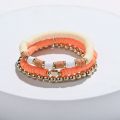 Polymer Clay Beads Charm Woven Bracelets For Women DIY Jewelry Elastic Rope Boho 3 Layers Bracelets Bangles Pulseras Mujer. 