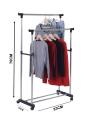 Double Pole Portable Cloth Rack / Cloth Hanger (6806). 