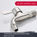 Wall Mount Washing Machine Faucet Stainless Steel SUS 304 butterfly water tap.