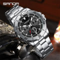 SANDA Simple Multi pointer Workplace Business Personalized Quartz Watch Successful Men's Watch SD3266-2.