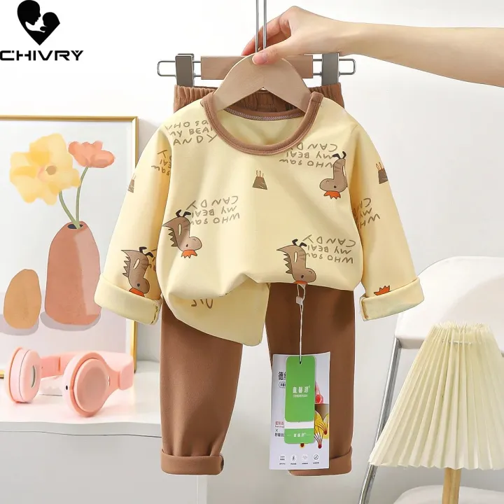 New%202023%20Kids%20Pajamas%20Boys%20Girls%20Autumn%20Cute%20Cartoon%20Strawberry%20Long%20Sleeve%20O-Neck%20Clothing%20Sets%20Toddler%20Baby%20Pyjamas%20Sleepwear%20-%20Image%206
