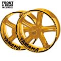 Reflective Motorcycle Yamaha Sticker Wheel Rim Decal Yzf R1 R3 R15 R1m R6 Mt07 Mt09 FZ6 Raptor R15 Wr450f Hp4 Wheel Stickers. 