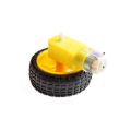 YELLOW Plastic Gear Motor DC 3V 6V 130RPM Gear Motor Dual Shaft Smart Robot Car TT Gear Motor Double Shaft Dual Axis Geared TT Motor For Smart Robot Car Toys Electrical Circuitry & Parts - dc motor.