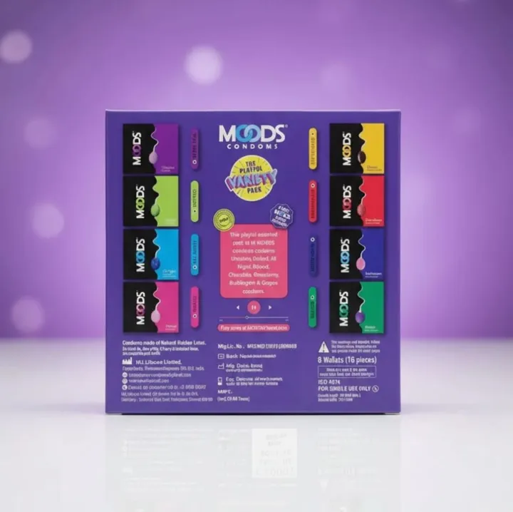 Moods%20The%20Playful%20Variety%20Pack%2016pcs%20Condom%20&%204%20Free%20Lubes%20Sachets%20%7C%20India%20-%20Image%204