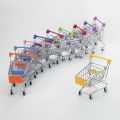 Cute Mini Shopping Cart Toy for Kids Pretend Toddler Gift/Showpiece. 