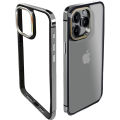 Stainless Steel Bumper Phone Case for iPhone 15 Pro Max 15Plus 15Pro iPhone15 Metal Frame Armor Titanium Phone Accessories Mascaraara.