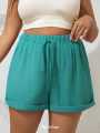 Everyday Cotton Crepe Shorts for Women. 