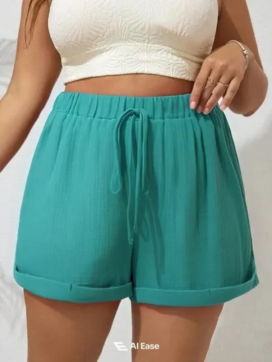 Everyday%20Cotton%20Crepe%20Shorts%20for%20Women%20-%20Image%203