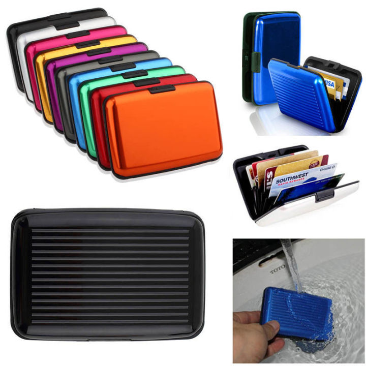 Credit Card Holder Aluminum Security Credit Card Wallet Multicolor