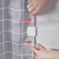 2Pcs Shower Curtain Clips Anti Splash Spill Drop Water High-quality Toilet Guard. 