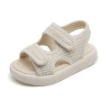 GC Baby Girls Boys Sandals Anti-slip Soft Sole Beach Shoes Mesh Solid Color Lightweight Sandals For 1-4 Years Old Kids.