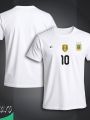 Argentina 10 Short Sleeve Football Jersey For Men - Half Sleeve Argentina t shirt - Argentina 10 Jersey.