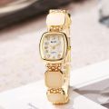 Luxury Fashion Stainless Steel Imported Wuartz Movement Ladies Wristwatch For Women.