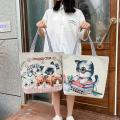 New china canvas tote sidebag bag for girls. 