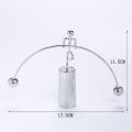 New Stainless Steel Balance Ball Toy Home Decor Weightlifter Kinetic Art Balance Iron Man Ornaments Pendulum Cradle Early Education Tools Decompression Desk Toy Gifts.