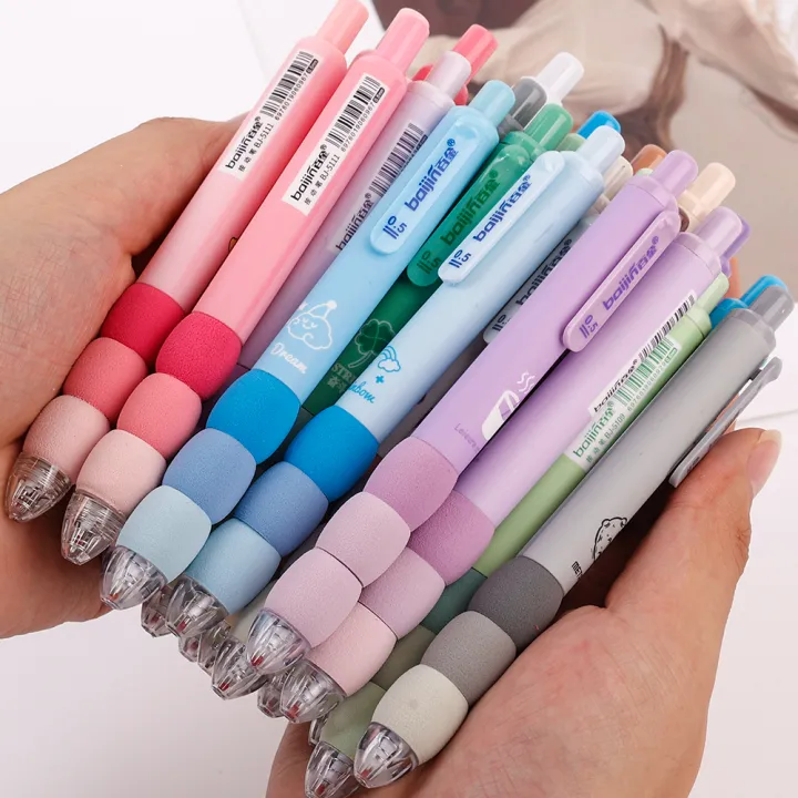 4pcs/lot%20Creative%20Sponge%20Grip%20Press%20Gel%20Pen%20Cute%200.5mm%20Black%20Ink%20Neutral%20Pens%20For%20Writing%20Office%20School%20Supplies%20-%20Image%207