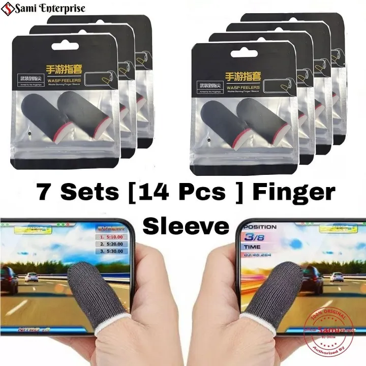7%20Pair%20(14%20Pcs%20)%20Breathable%20Mobile%20Finger%20Sleeves%20/%20Finger%20Sleeves%20/%20Press%20Trigger%20Game%20Controller%20Sweatproof%20Gloves%20for%20Mobile%20Gaming%20/%20Finger%20Sleeves%20-%20Finger%20Sleeve%20-%20Image%202