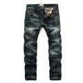 Newly Fashion Designer Men Jeans Retro Green Blue Slim Fit Ripped Jeans Men Trousers Vintage Casual Cotton Denim Pants Hombre. 