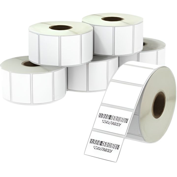 For Inkless Printing  Barcode Tag, Price Tag, Label Tag, Band Logo etc. 5 Rolls 1000 PCS Sticker Per Roll, Size 38mm x 25mm, DT