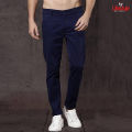 Men Navy Color Regular Fit Gabardine Pant Code- LN004GP - Formal Pant For Men. 