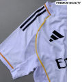 Real Madrid FC Jersey - New Kit 25/26 Player Edition Jersey - Home/Away Kit - Special Fans Version Jersey Club Jersey 25/26 - Thai Fabrics - Short Sleeve - New Football Jersey - UEFA Champions League 2024 Design.