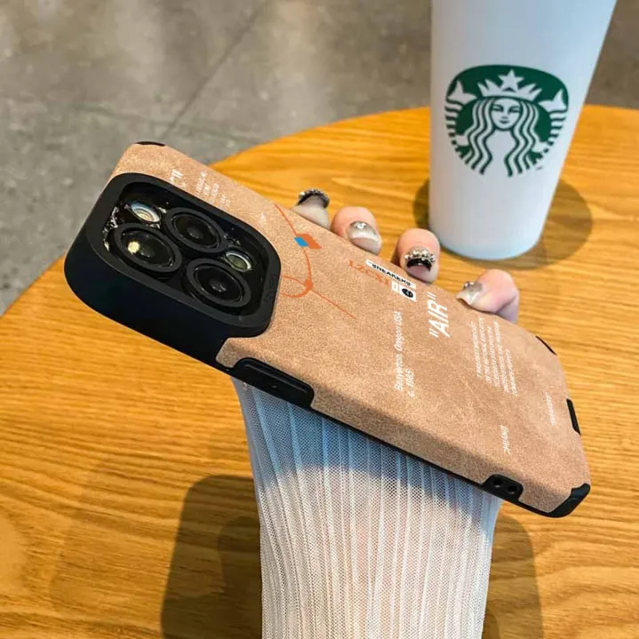 Luxury%20AIR%20Sneake%20suede%20soft%20leather%20label%20phone%20case%20for%20iphone%2015%2014%2012%2013%2011%2014%20Pro%20Max%20X%20Lens%20protect%20Anti-drop%20Armour%20cover%20-%20Image%205