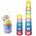 Kid Brain Response Battle Fold Cup Hand Speed Competition Fold Cup Child Stack Game Early Education Puzzle Train Board Games Toy. 