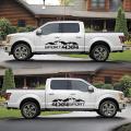 LI 1 pair Mountain Pattern Car Stickers Body Styling Decorative Decals Exterior Accessories D-1673. 