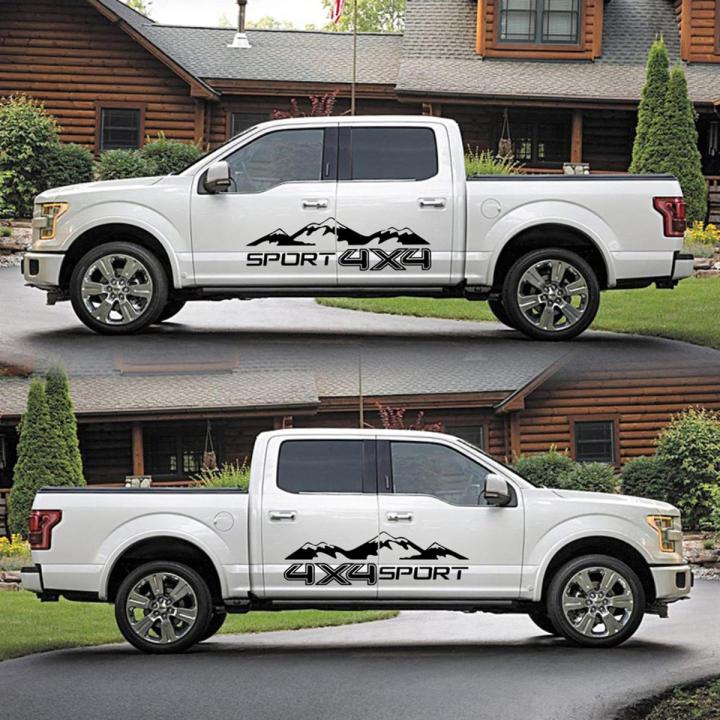 LI 1 pair Mountain Pattern Car Stickers Body Styling Decorative Decals Exterior Accessories D-1673