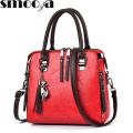 SMOOZA Luxury Handbags For Women Vintage Tote High Quality Leather Shoulder Bag Ladies Travel Top-hand Bags Female Satchels Bags. 