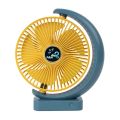Desktop 8-inch USB rechargeable desktop fan for home use, office use, student dormitories, portable silent small fan with shakin. 