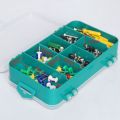 2X PENGGONG 13 Grids Tool Box Double-Side ToolBox Organizer Storage Box Multifunction Tool Case for Small Components. 