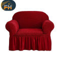 1seater Turkish Spandex Elastic Sofa Cover marron color from- falah home.