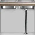 Undermount Sink Mounting Bracket Sturdy Installation and Repair System Adjustable Sink 60cm to 100cm. 
