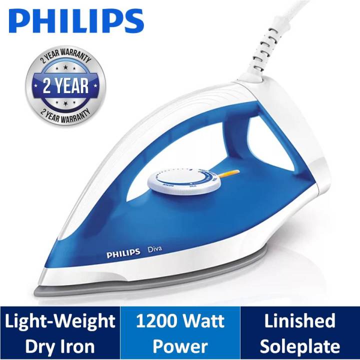 Philips%20GC120/19%20Diva%20Collection%20Lightweight%20Dry%20Iron%20-%20Image%202