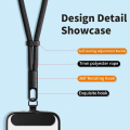 1pc Universal Adjustable Mobile Phone Lanyard Short Wrist Strap with Self-locking 360° Rotation Adjustable Anti-drop Design Durable Polyester Phone Strap.