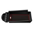 Car Center Console Armrest Storage Box Organizer Tray Black.