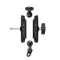 360° Rotating Handlebar Mount and Mirror Mount Holder Aluminum Alloy  For Motorcycle For Gopro Hero13/12/11/10/9/8/7/6/5/4+ Osmo Action Cameras Bike Bracket Motowolf brand. 
