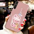 For Vivo S1 Pro Back Cover Case Fashion Honey Peach Milk Tea Soft Silicone Shockproof Camera Lens Protector Phone Cases. 