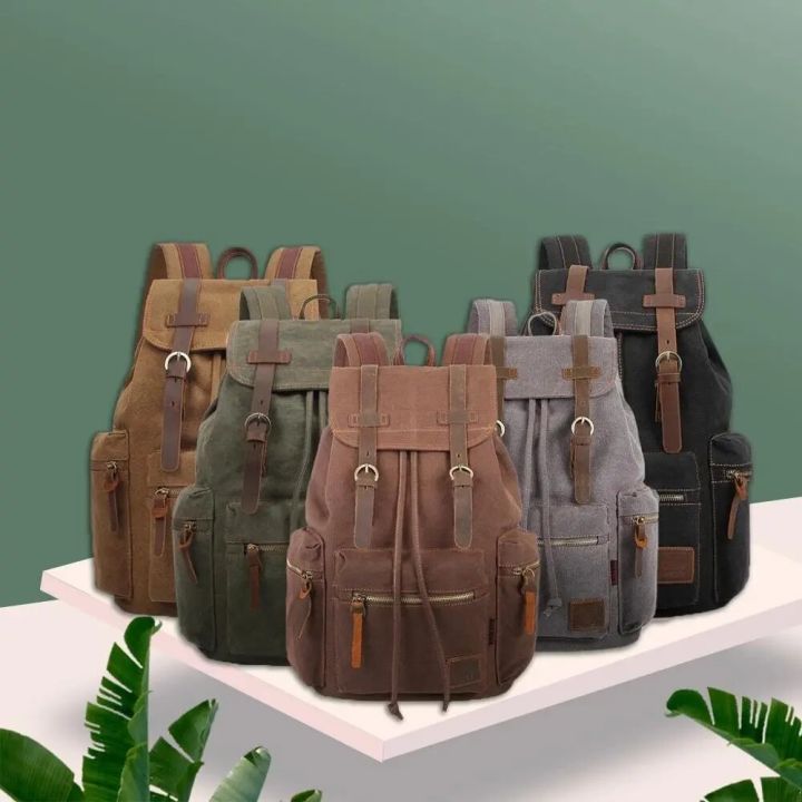 vintage%20canvas%20Backpacks%20Men%20And%20Women%20Bags%20Travel%20Students%20Casual%20For%20Hiking%20Travel%20Camping%20Backpack%20Mochila%20Masculina%20-%20Image%202