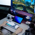 Machenike K500 Mechanical Keyboard Gaming Keyboard Wired Keyboard Hot Swappable 94 Keys RGB Light Mac Windows.