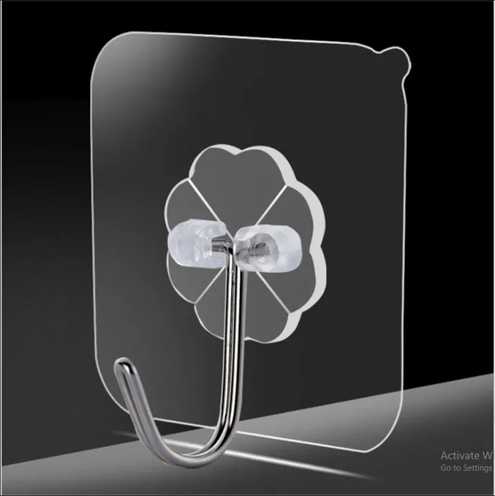 10%20pcs%20Wall%20Hook%20Hanger%20Plastic%20Wall%20Hook%20for%20kitchen%20Magic%20Wall%20Hook%20Clip%20Transparent%20Strong%20Self%20Adhesive%20Door%20Wall%20Hangers%20Hooks%20Suction%20Heavy%20Load%20Rack%20Cup%20Sucker%20for%20Bathroom%20-%20Wall%20Hook%20-%20Image%202