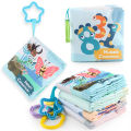 GC Baby Cloth Book Washable Animal Food Animal Cognition Books With Bb Sound Early Educational Toys For Boys Girls.