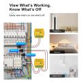 Tuya WiFi Smart Home Energy Monitor 2.4GHZ Smart Energy Meter Single Phase Consumption Monitor with 2 Clamp-02#.