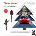 Car Reindeer Antlers,Antlers Car Kit with LED Lights,Reindeer Car Kit.
