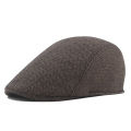 Casual Painter Newsboy Cap Spring Summer Berets Hat For Men Women Herringbone Visor Peaked Cap Solid Color Duckbill Hat Old Men. 
