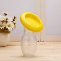 Silicone Manual Breast Milk Collector, Portable Breast Pump Milk Saver with Sealing Lid for Nursing Mothers.